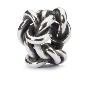 Trollbead friendship knot bead in sterling silver